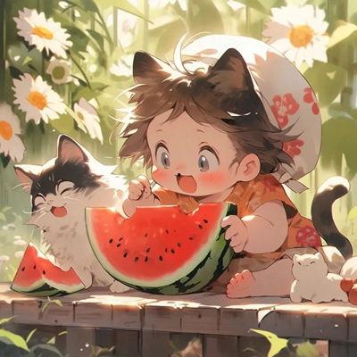 猴王吃瓜动漫头像女,动漫头像中的独特魅力